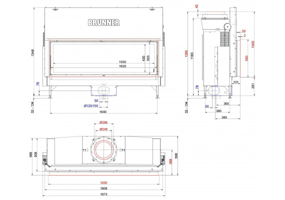 Топка Brunner BKH flat 50-162 ST