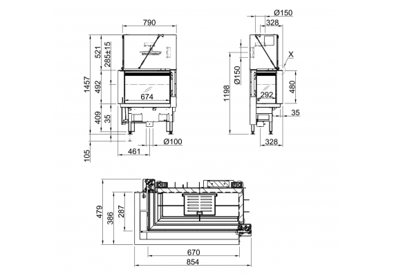 Топка Spartherm LEAN 2LR-70h