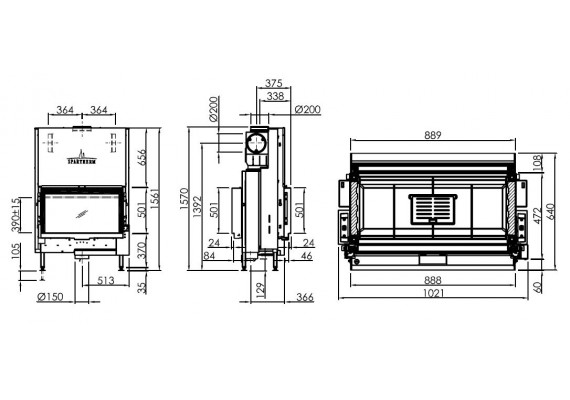 Топка Spartherm Premium V-FD87h
