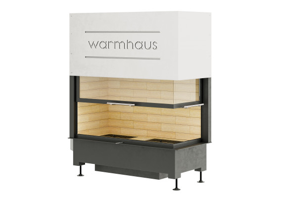 Камин Warmhaus KANT R 100/57h с шамотом 
